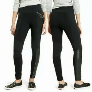 Athleta Luxe Ponte Black Leggings Women Size MT Medium Tall Long